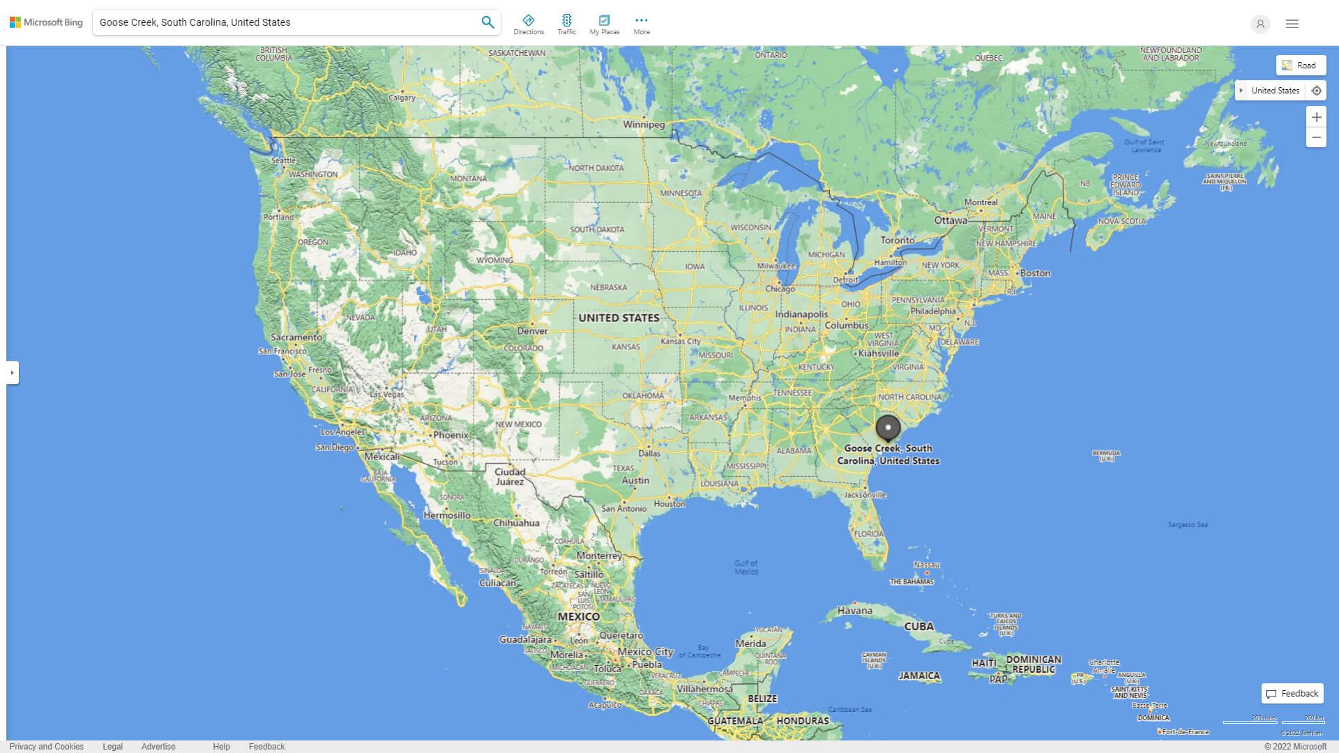 Where is Goose Creek in the US